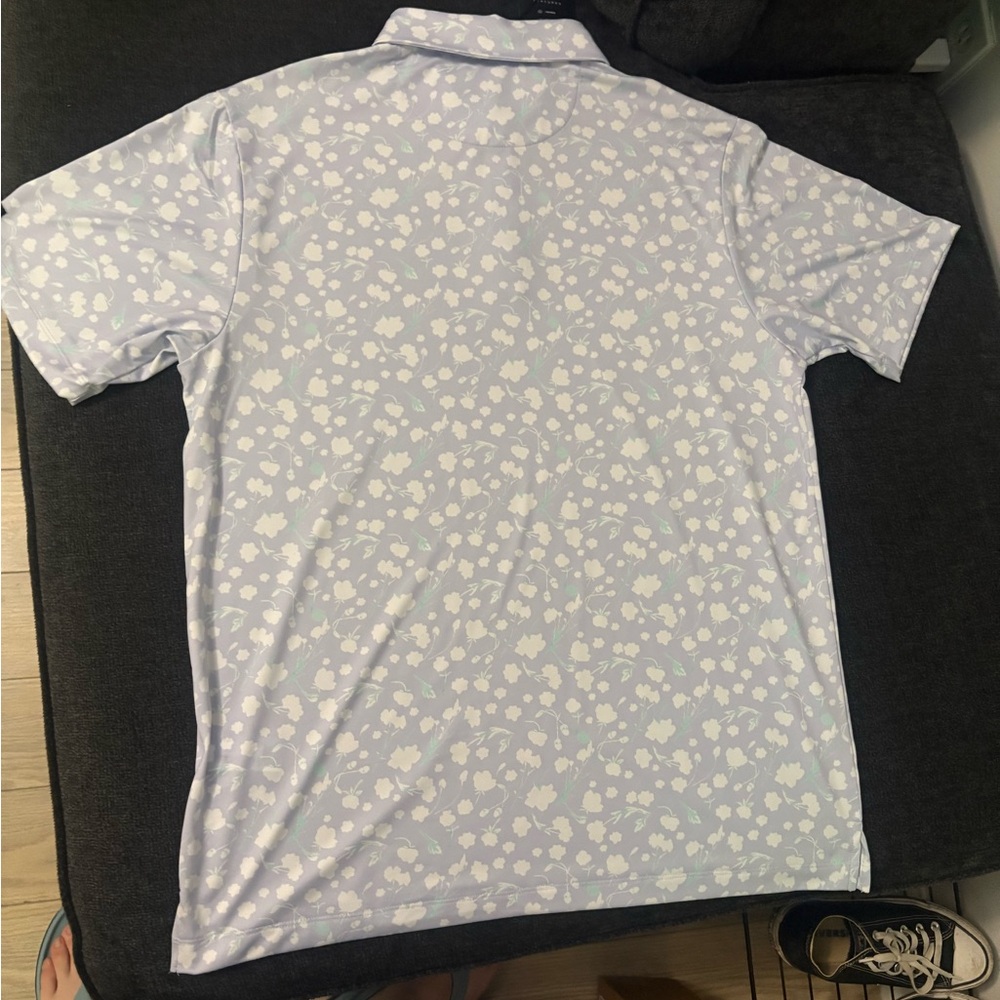 NWT Bad Birdie Baby Lush Golf Purple White Polo Shirt Mens sizes - Picture 4 of 4